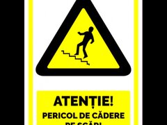 Indicator atentie pericol de cadere pe scari